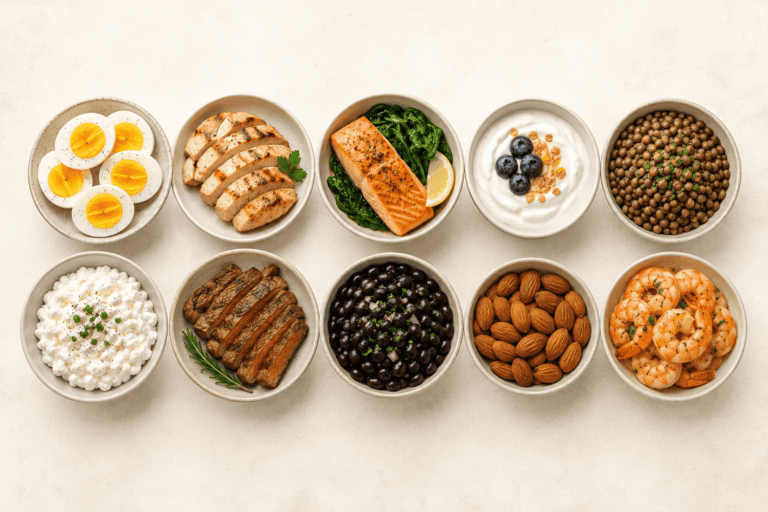 Top 10 High Protein Foods (With Exact Protein Per Serving)