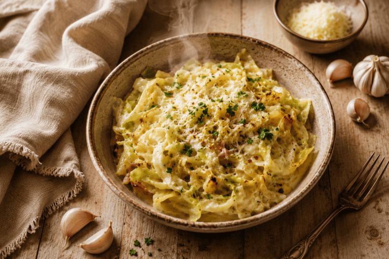 Creamy Cabbage Alfredo (The Comfort Food I Didn’t Know I Needed)
