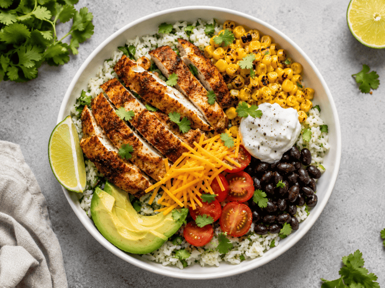 High Protein Chicken Burrito Bowl (Better Than Any Takeout I’ve Ever Had)