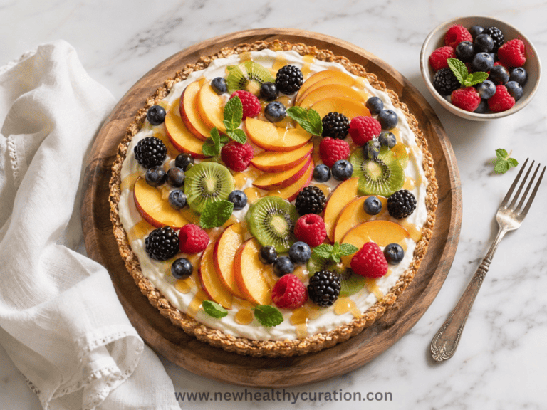 No-Bake Healthy Fruit Tart (Easy, Light & Ready in 15 Minutes)